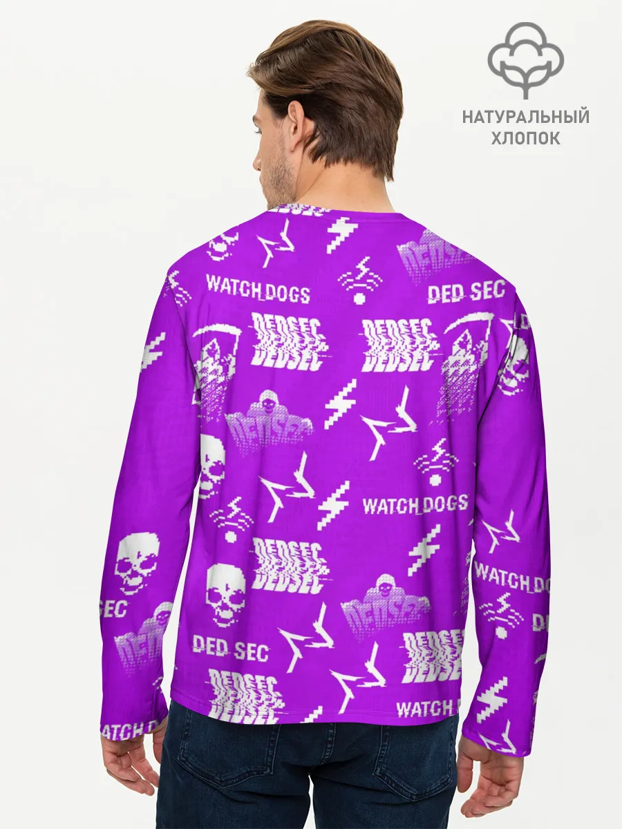 Мужской лонгслив базовый / WATCH DOGS 2