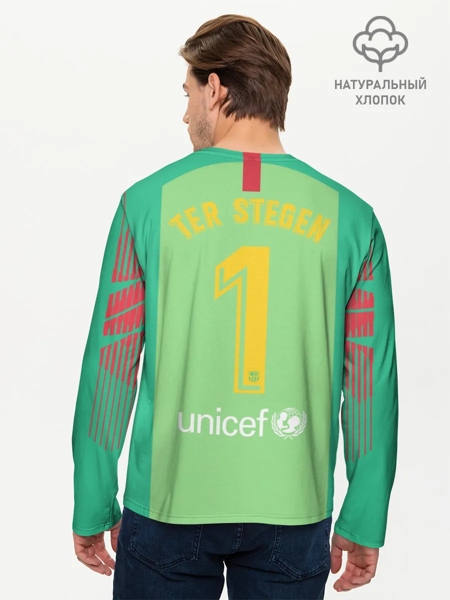 Мужской лонгслив базовый / Ter Stegen home 18-19