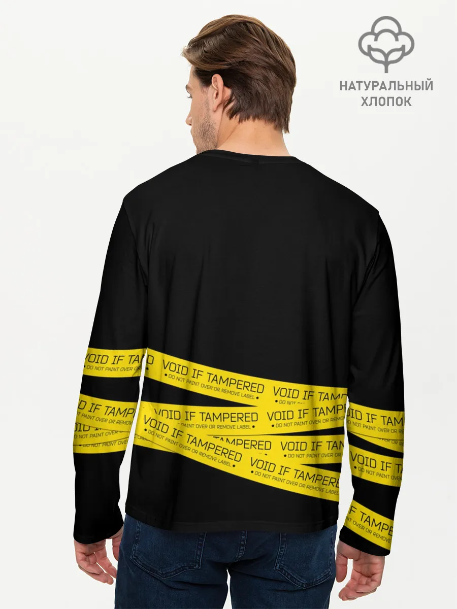 Мужской лонгслив базовый / Void if tampered