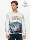 Мужской лонгслив базовый / De Lorean Outatime
