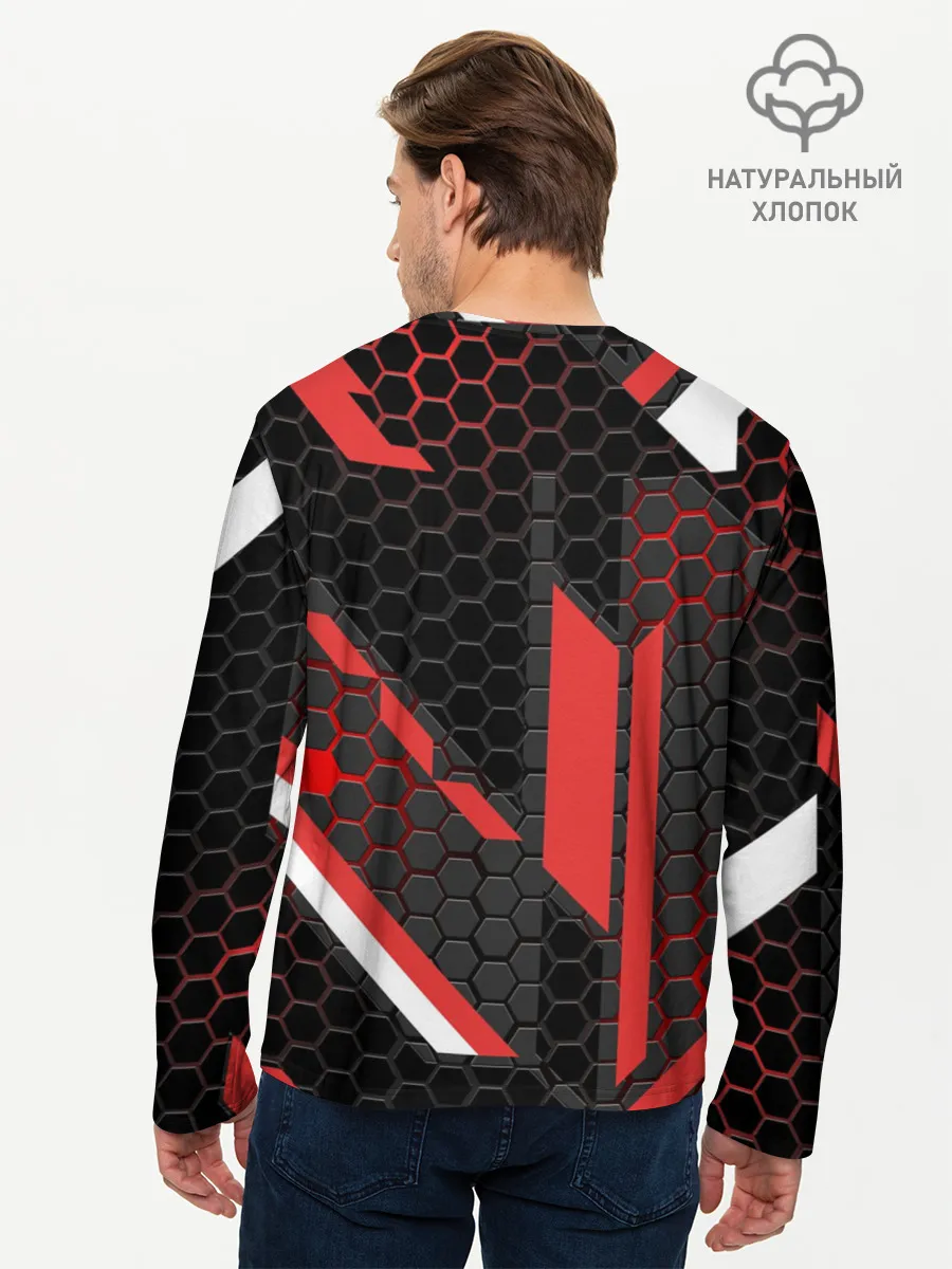 Мужской лонгслив базовый / CS GO CYREX 3D | КС ГО САЙРЕКС