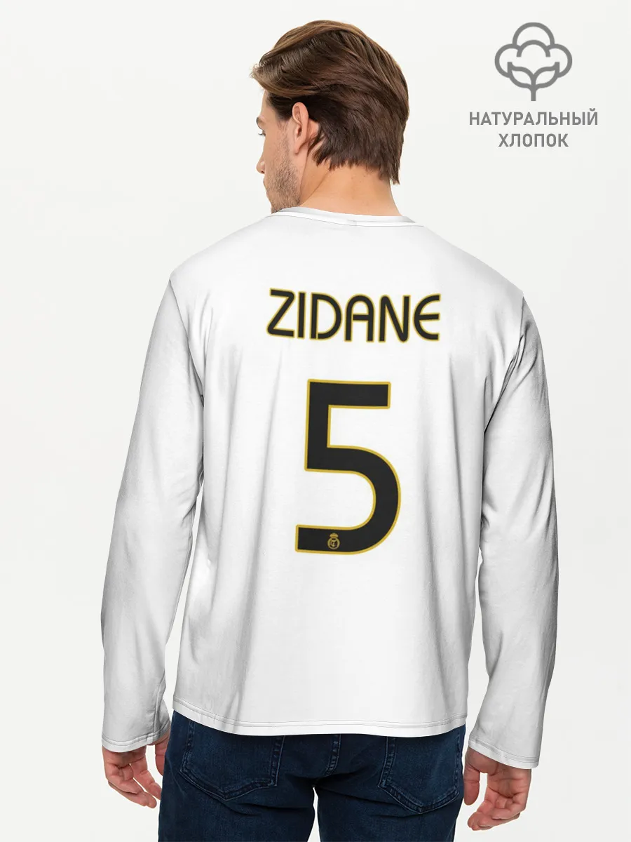 Мужской лонгслив базовый / Зидан Реал Ретро
