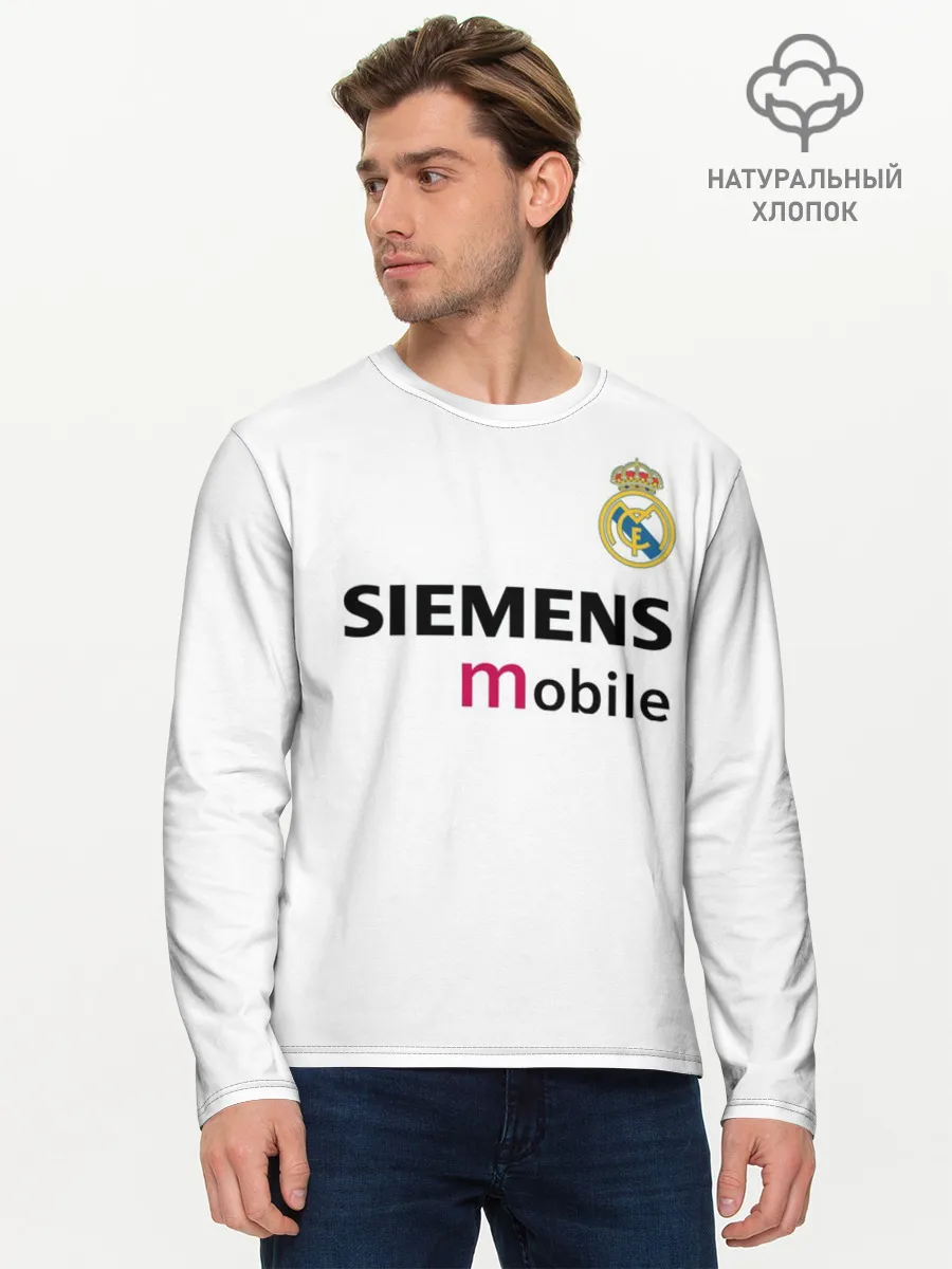 Мужской лонгслив базовый / Бекхэм Реал Ретро