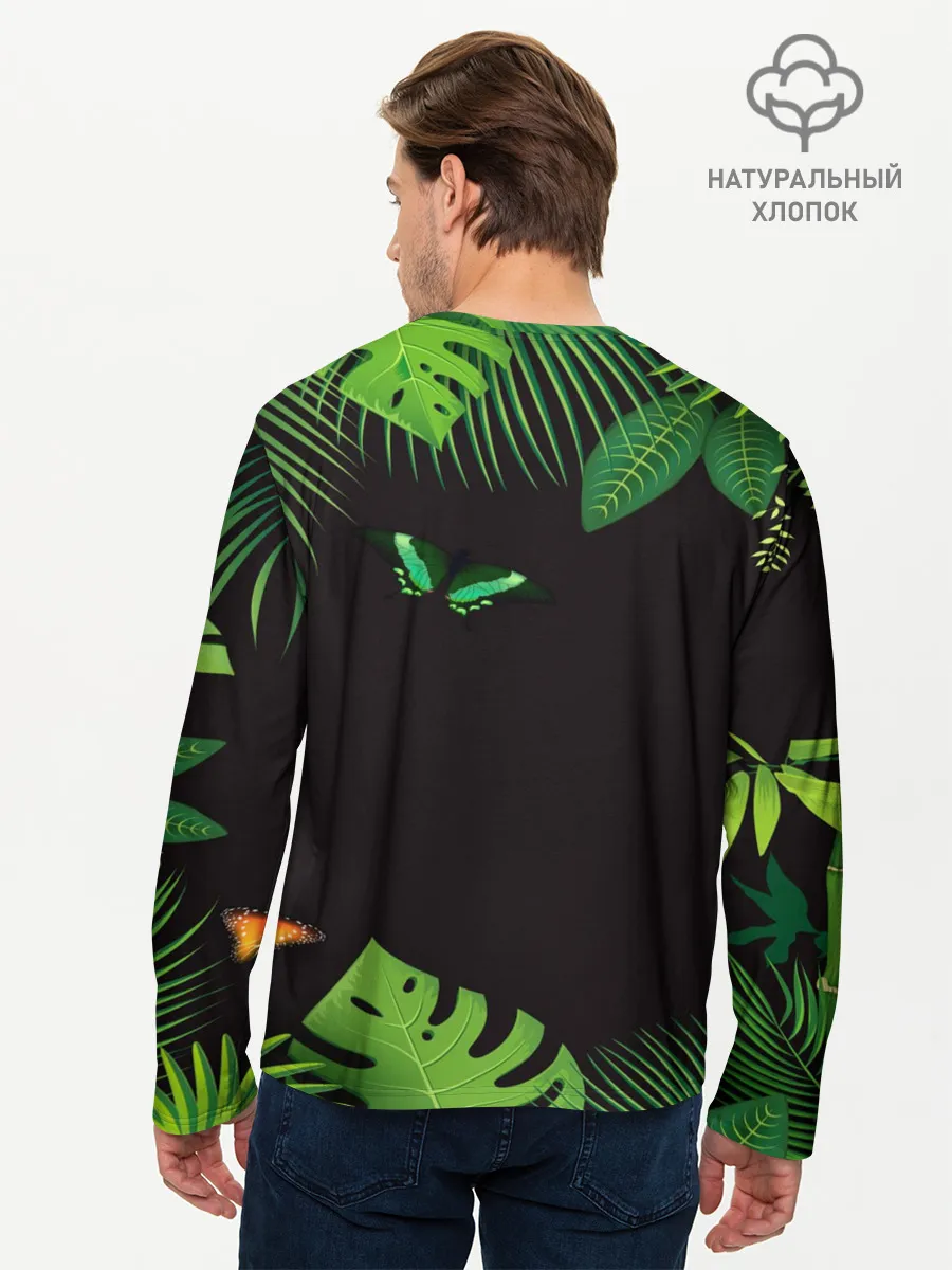 Мужской лонгслив базовый / Мир юрского периода