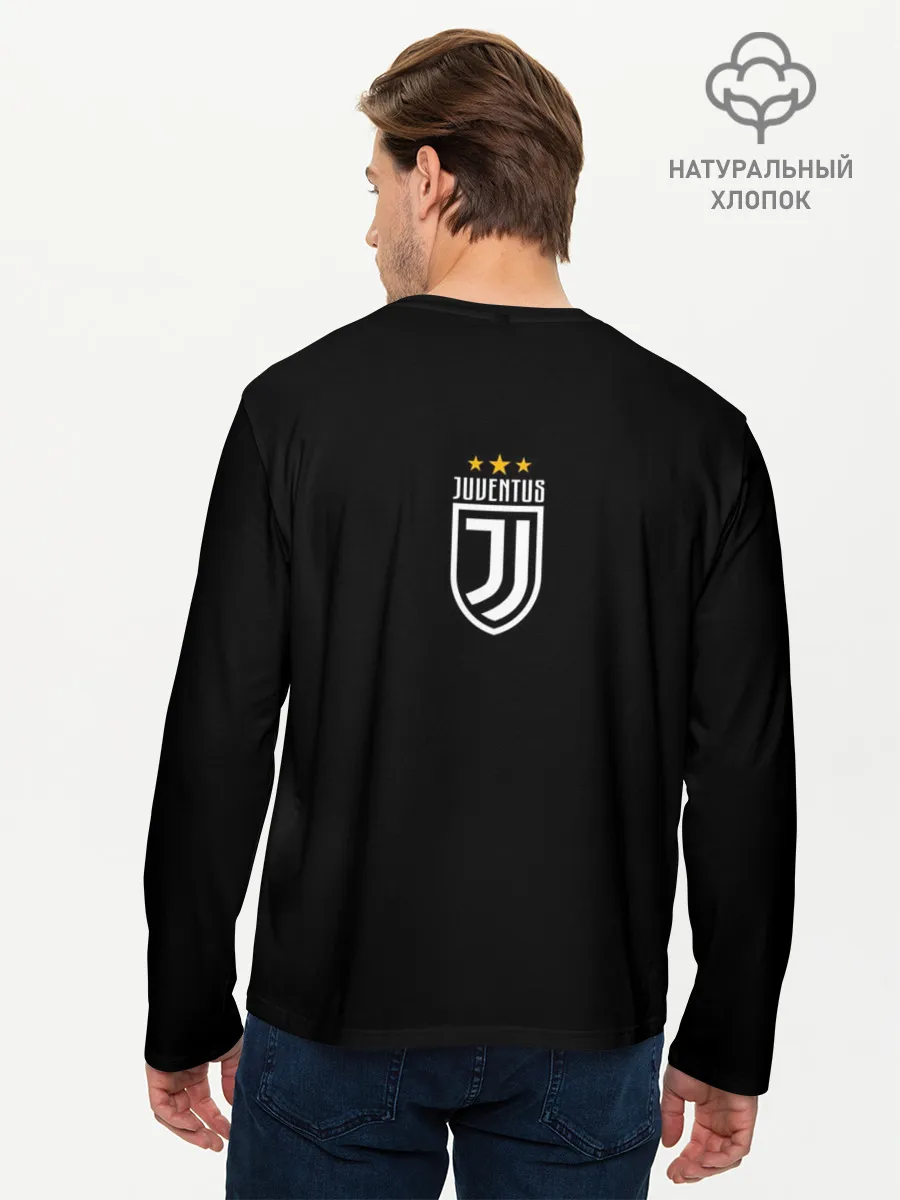 Мужской лонгслив базовый / Cristiano Ronaldo. Juventus