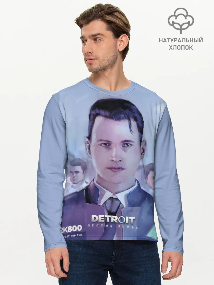 Мужской лонгслив базовый / Detroit become human