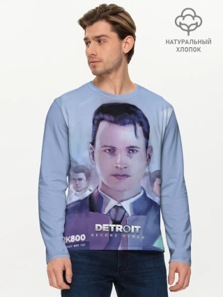 Мужской лонгслив базовый / Detroit become human