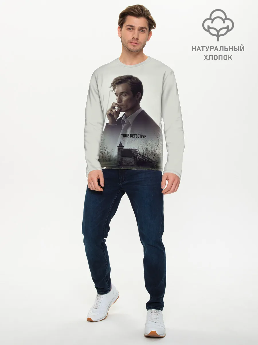 Мужской лонгслив базовый / True Detective