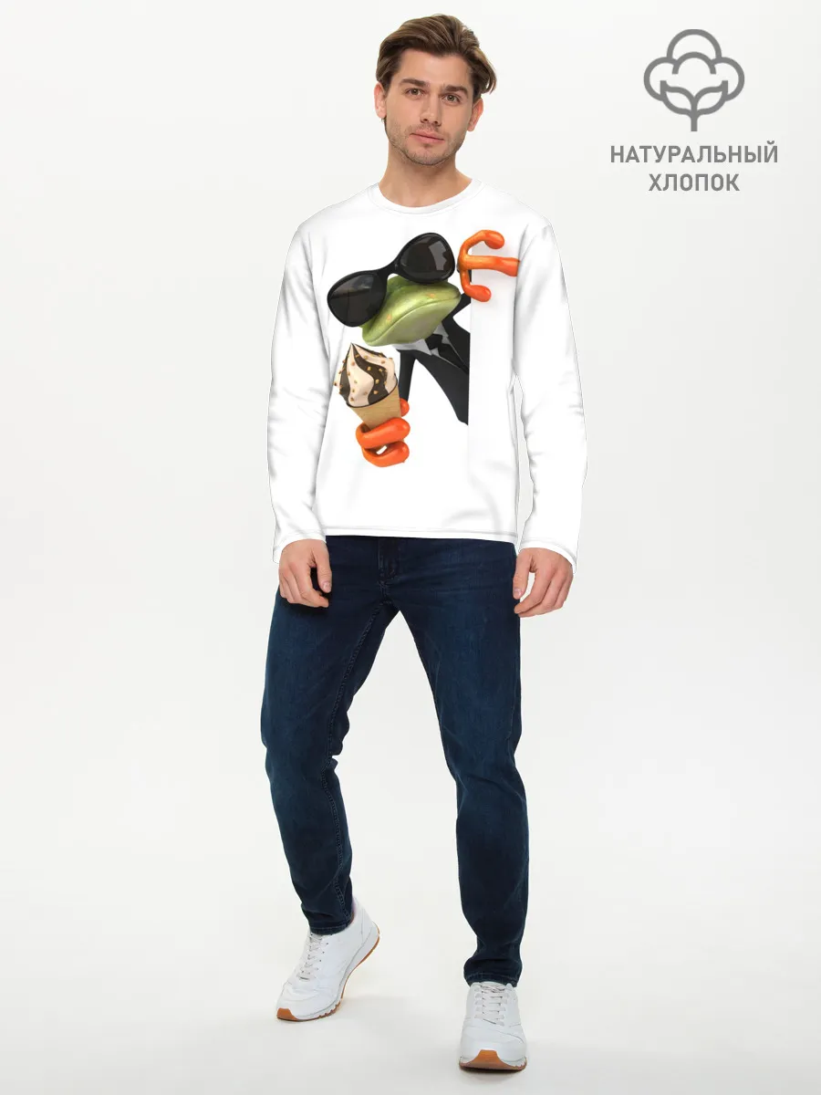 Мужской лонгслив базовый / АГЕНТ ЛЕГУШАЧ | AGENT FROG