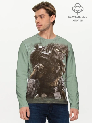 Мужской лонгслив базовый / Хищник