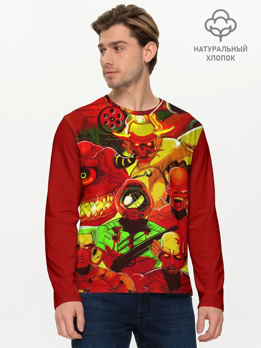 Мужской лонгслив базовый / DOOM