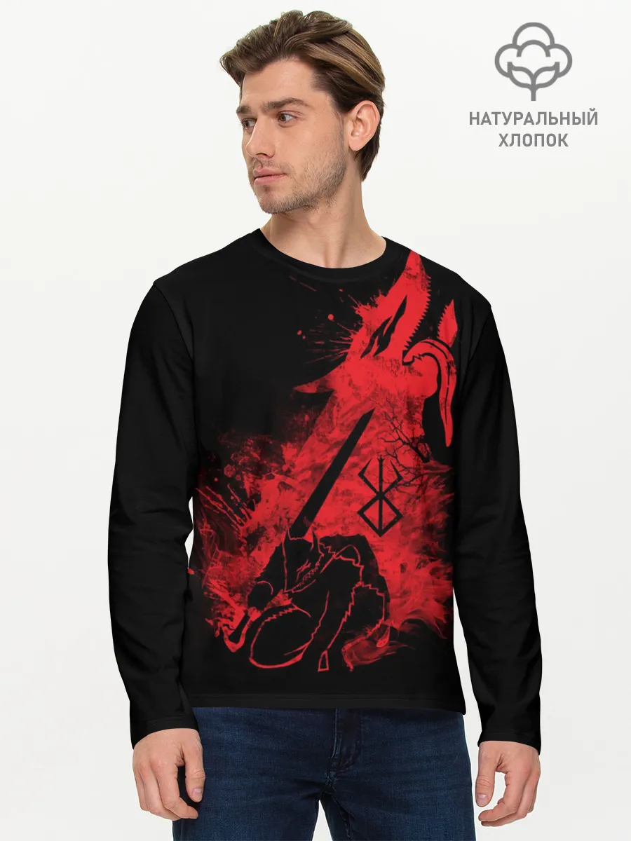 Мужской лонгслив базовый / BERSERK elements red