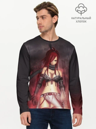 Мужской лонгслив базовый / Алая Эльза