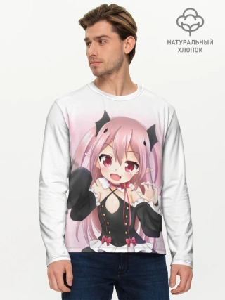 Мужской лонгслив базовый / Милый вампир