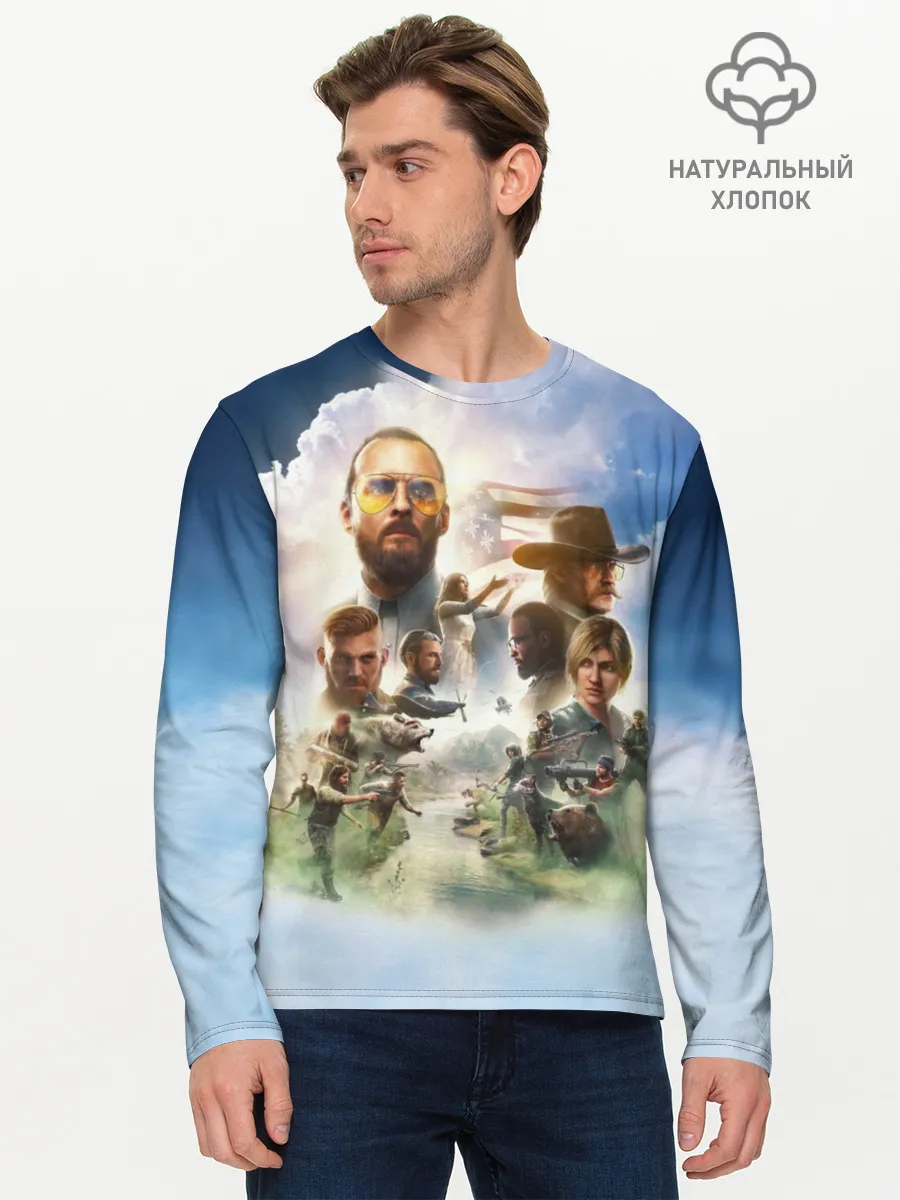Мужской лонгслив базовый / Far Cry 5