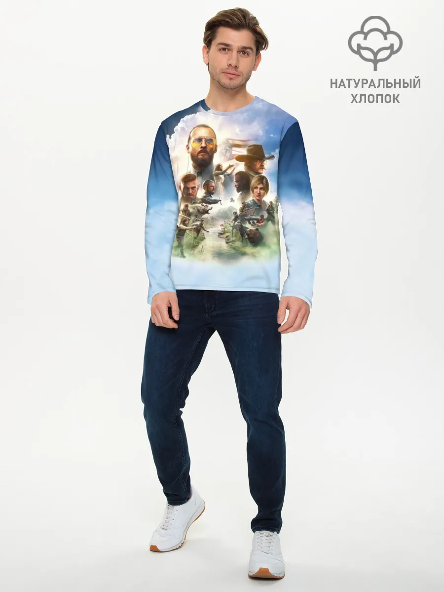Мужской лонгслив базовый / Far Cry 5
