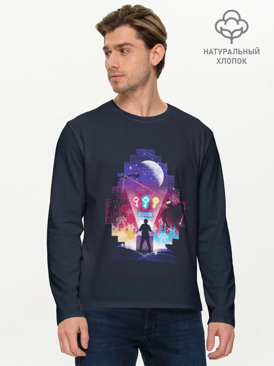 Мужской лонгслив базовый / Easter egg