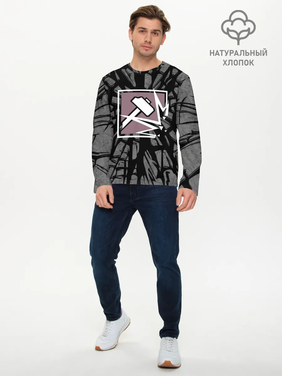 Мужской лонгслив базовый / R6S SLEDGE