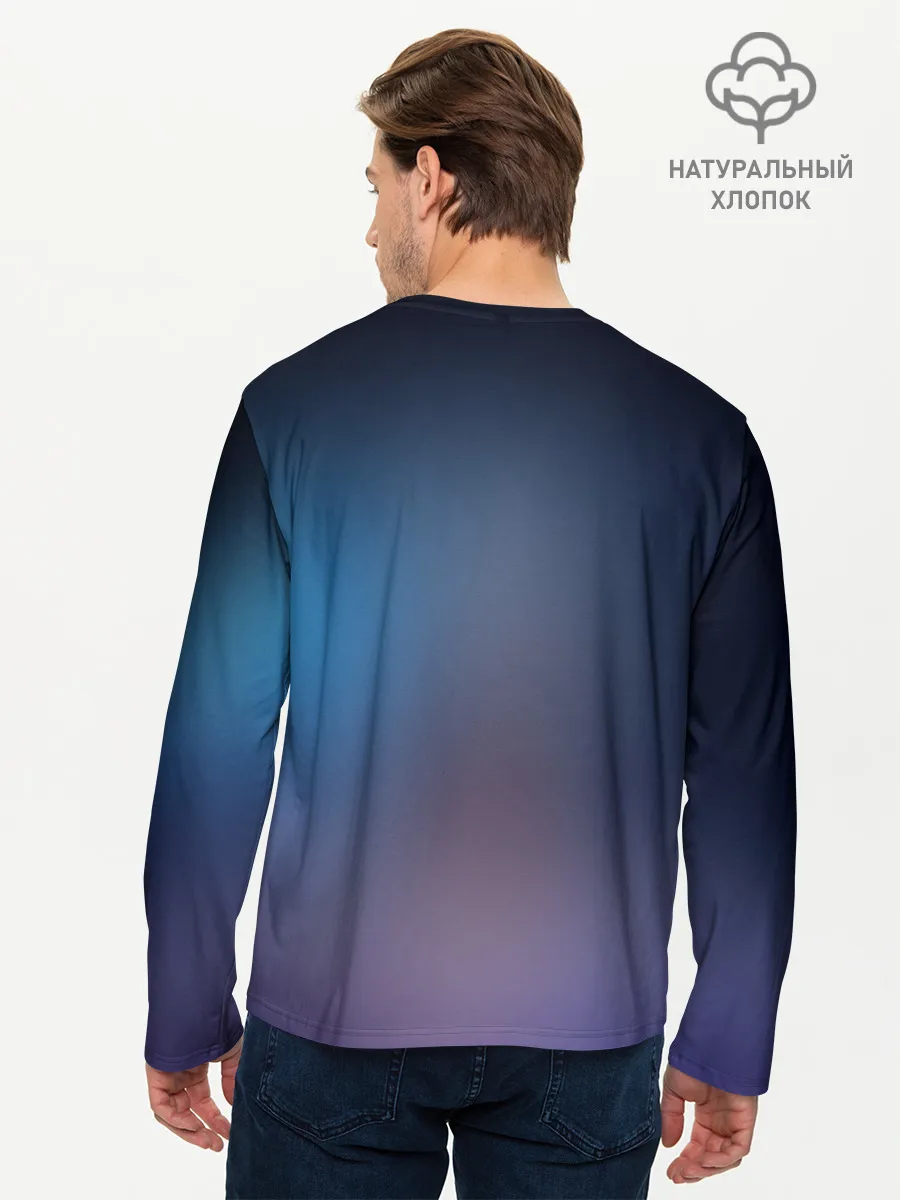 Мужской лонгслив базовый / Goku on a planet