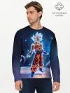 Мужской лонгслив базовый / Goku on a planet