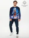 Мужской лонгслив базовый / Goku on a planet