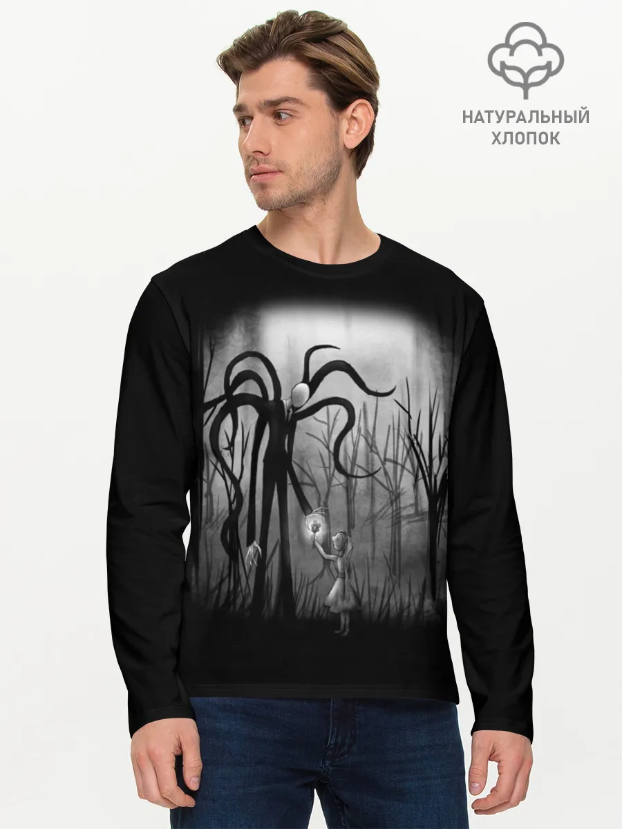 Мужской лонгслив базовый / Slenderman