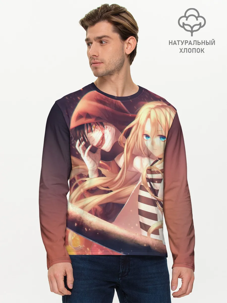 Мужской лонгслив базовый / Satsuriku no Tenshi