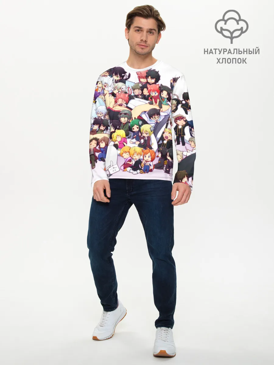 Мужской лонгслив базовый / Full Gintama