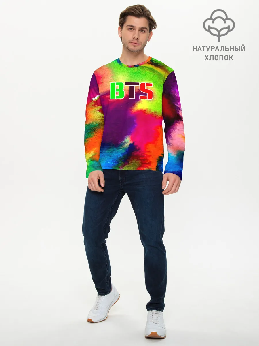 Мужской лонгслив базовый / BTS