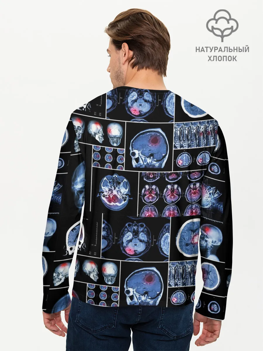 Мужской лонгслив базовый / неврология