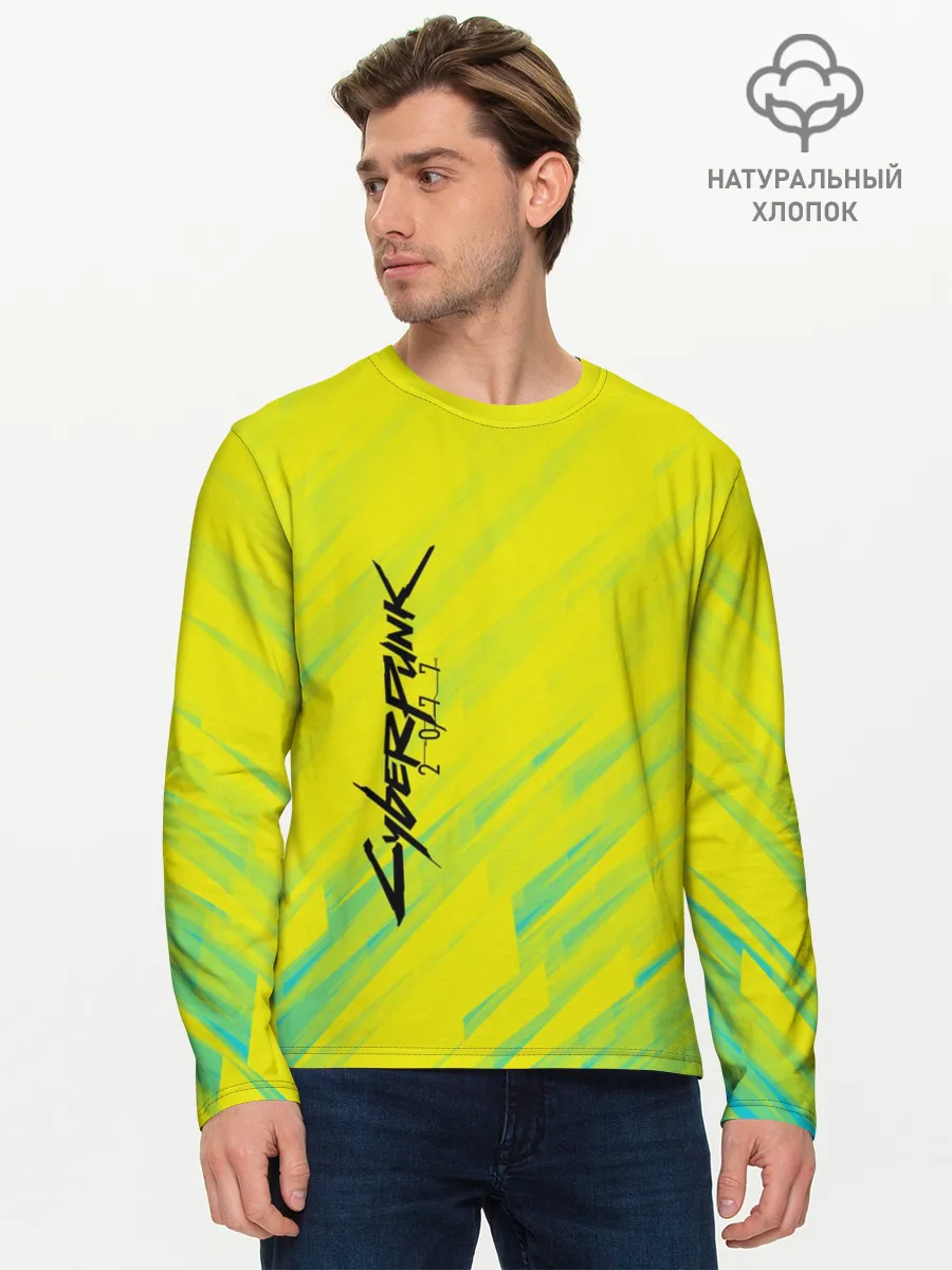 Мужской лонгслив базовый / CYBERPUNK 2077 | КИБЕРПАНК 2077