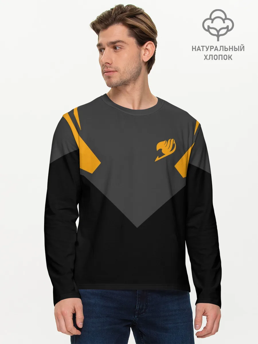 Мужской лонгслив базовый / Хвост Феи абстрация