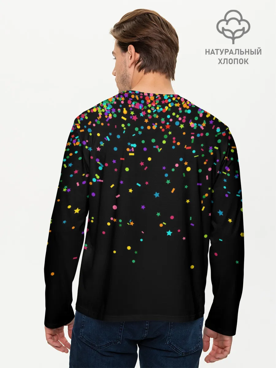 Мужской лонгслив базовый / Ёлка