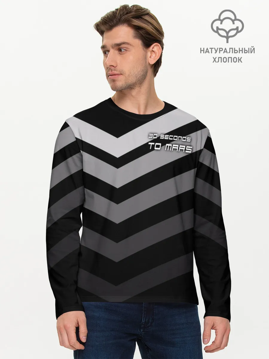 Мужской лонгслив базовый / 30 Seconds To Mars