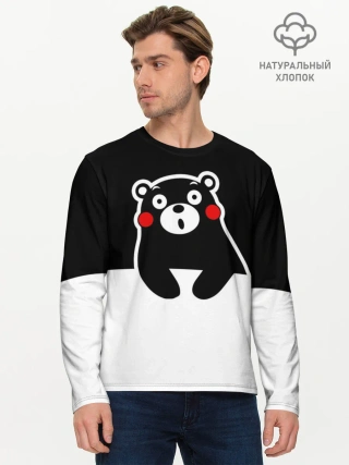 Мужской лонгслив базовый / Kumamon повис