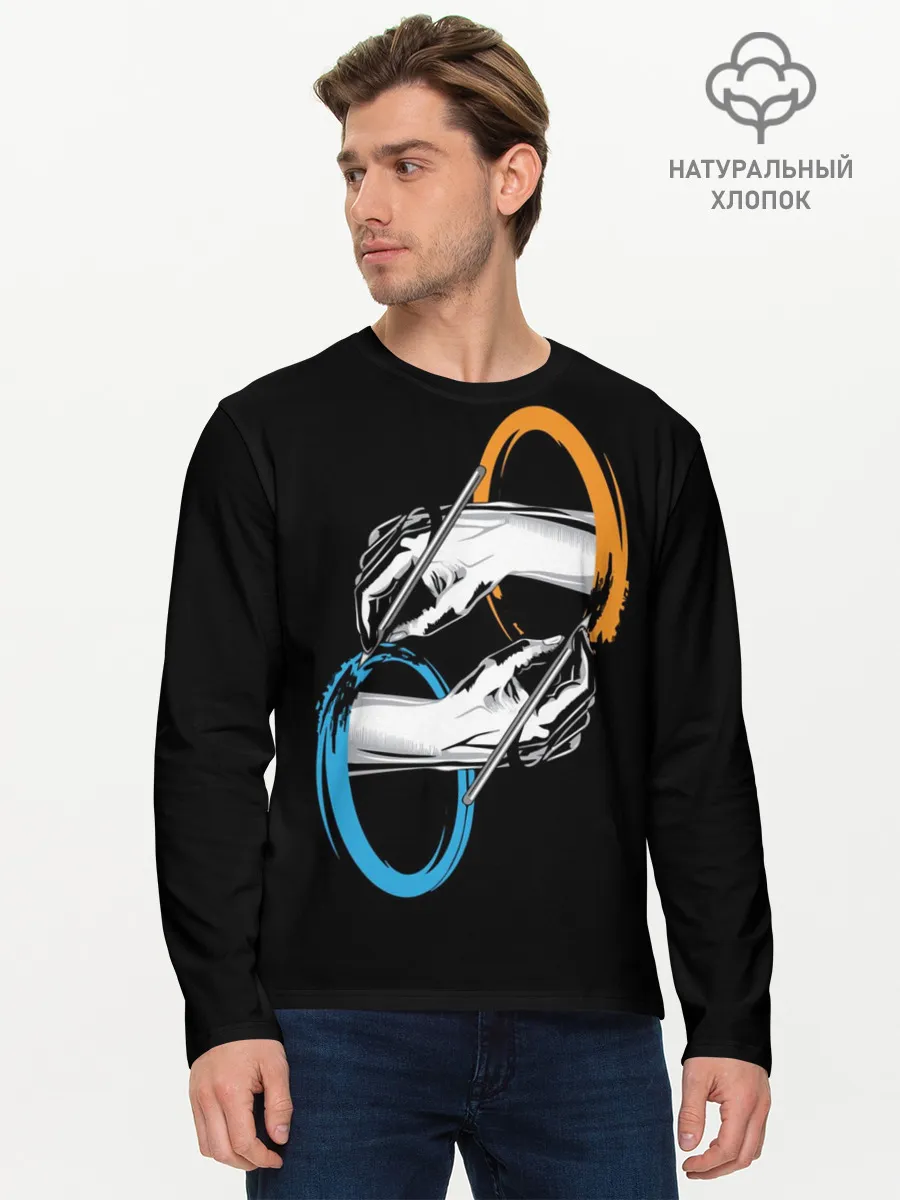 Мужской лонгслив базовый / Portal