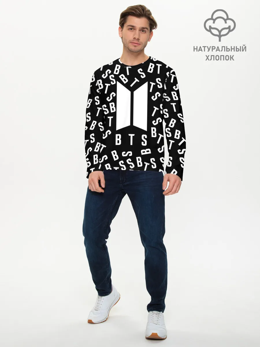 Мужской лонгслив базовый / BTS