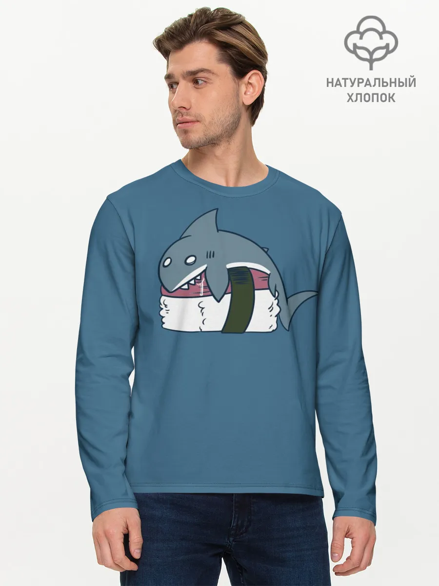 Мужской лонгслив базовый / Суши