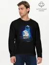 Мужской лонгслив базовый / Cookie monster