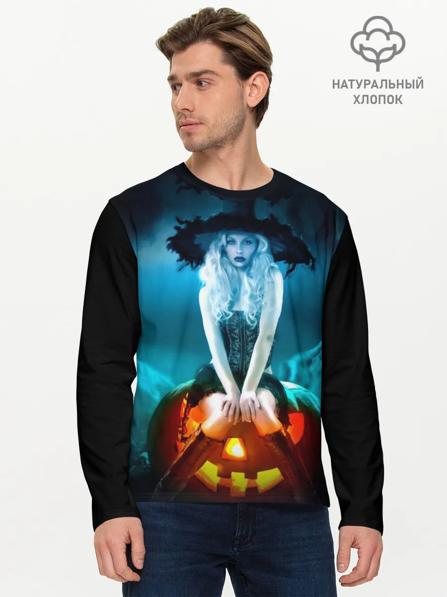 Мужской лонгслив базовый / Ведьма