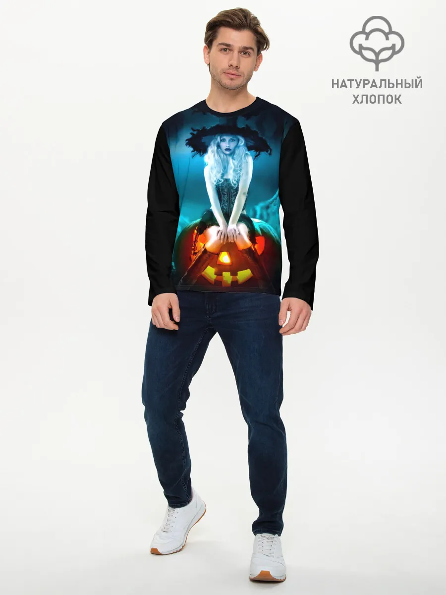 Мужской лонгслив базовый / Ведьма