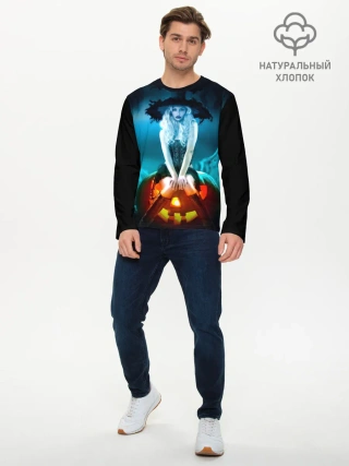 Мужской лонгслив базовый / Ведьма