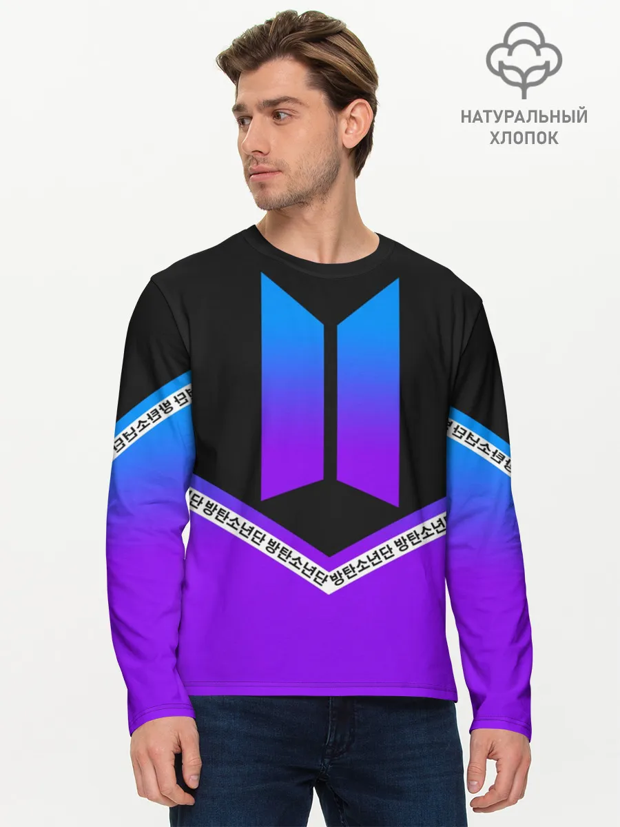 Мужской лонгслив базовый / BTS