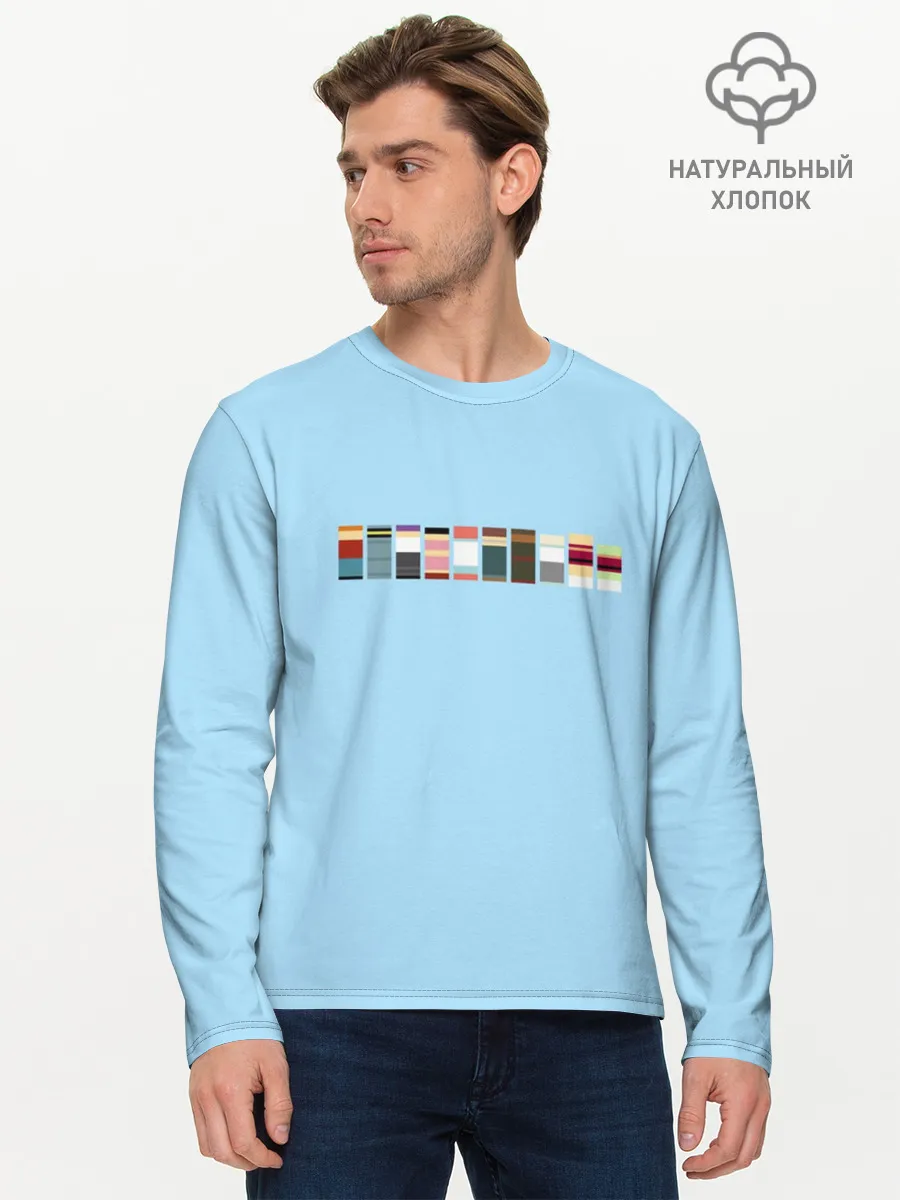 Мужской лонгслив базовый / Футурама - минимализм