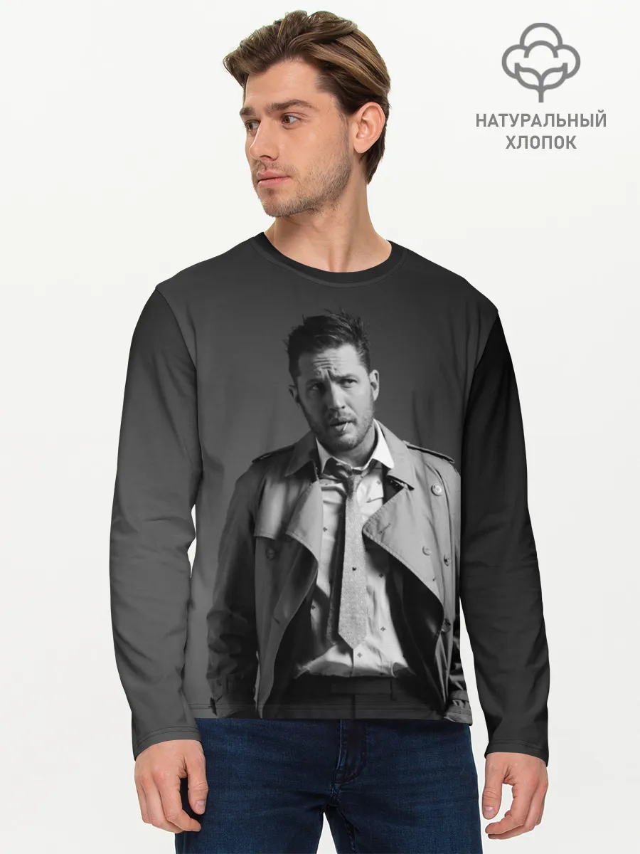 Мужской лонгслив базовый / Том Харди