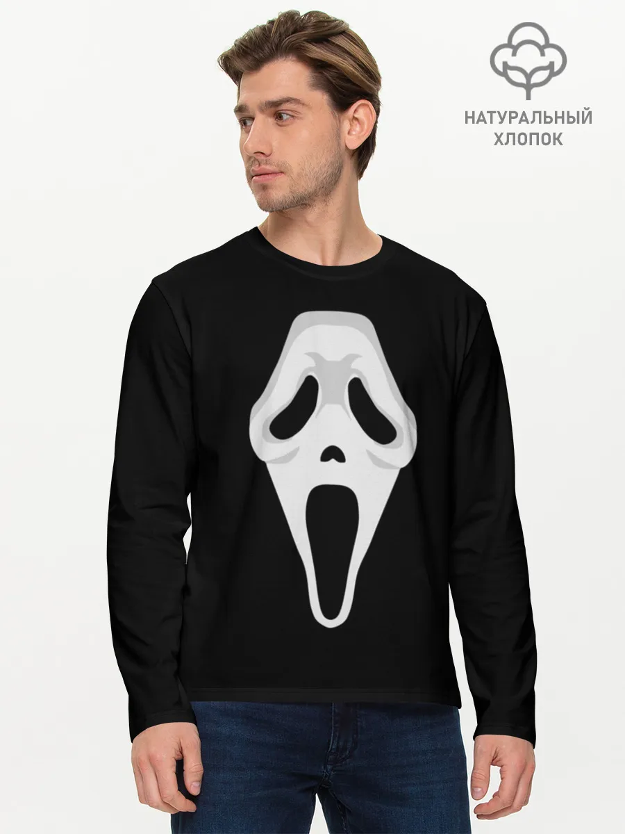 Мужской лонгслив базовый / Крик