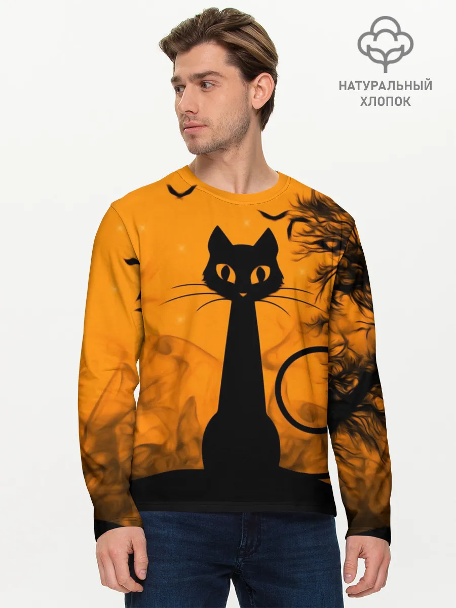 Мужской лонгслив базовый / Halloween