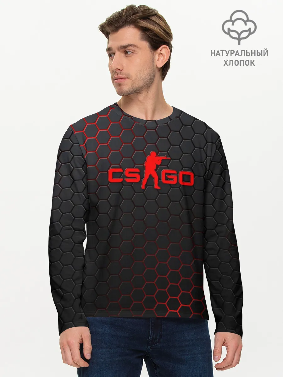 Мужской лонгслив базовый / 3Counter-Strike