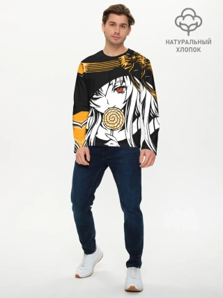 Мужской лонгслив базовый / Ведьма