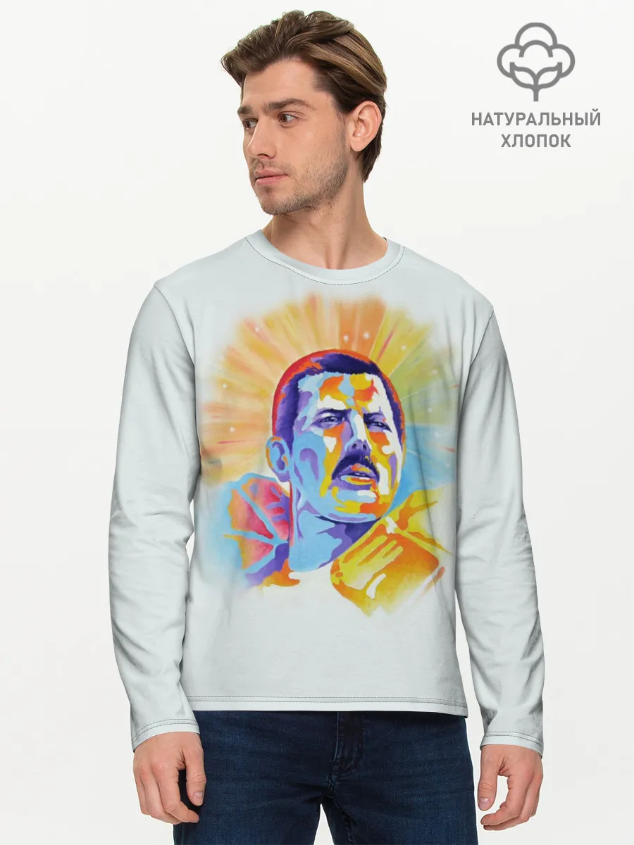 Мужской лонгслив базовый / Freddie Mercury